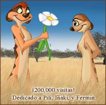 Kimya y Msondo con una flor... :)