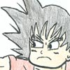 Goku, drawn by Michael